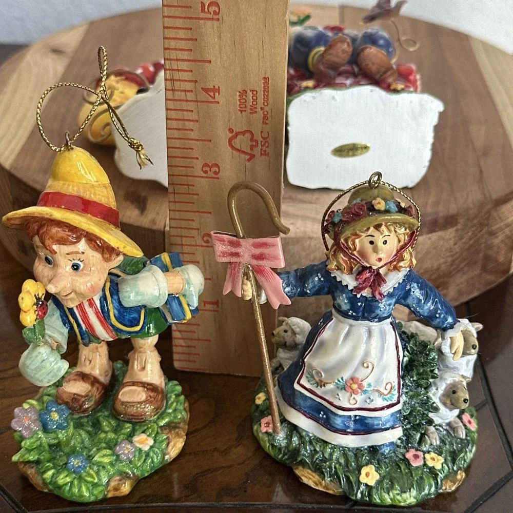 St Nicholas Square Novelty Nursery Rhyme Character Christmas Ornaments Set of 4